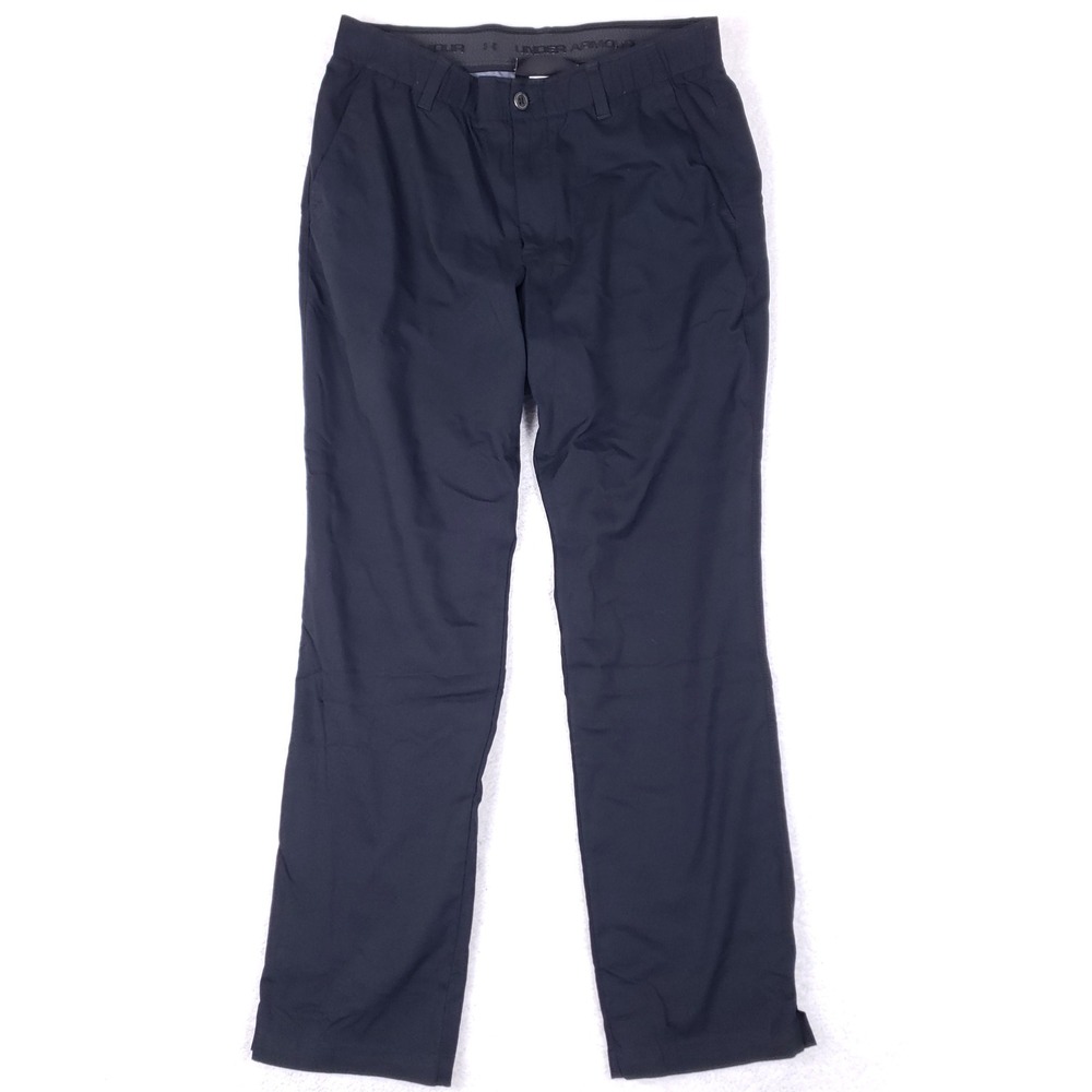 Under Armour Golf Pants Mens 34x32 Performance Chino Black Stretch Tech Athletic